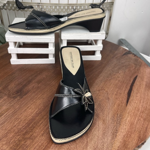 Montego Bay Club Shoes - Montego Bay Club NGO Meena Flower Womens Slide Sandals size 8.